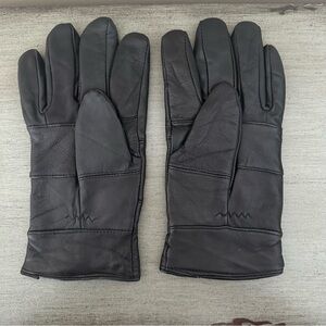 Ladies Black Leather Thinsulate Gloves, Size L/XL